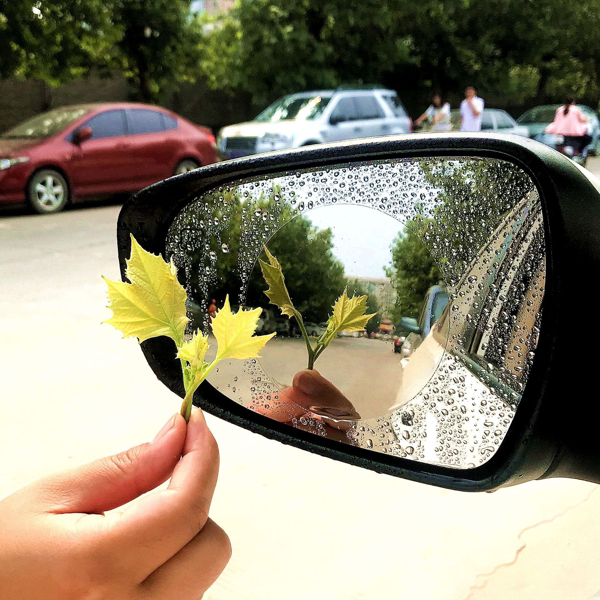 High-definition High-quality Material Car Rearview Mirror Rainproof Film Anti-fog Film Nano Film Water Repellent Hydrophobic Reversing Mirror Special