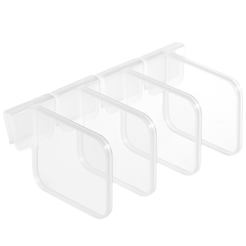 Multifunctional Household Refrigerator Partition Board to Organize Freely Adjustable Snap-on Bracket Clip to Organize Refrigerator Door Partition Clip
