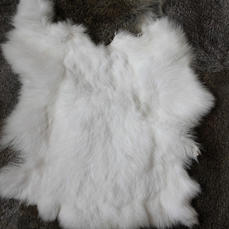 Manufacturer Processing Rabbit Fur Rabbit Fur Crafts Clothing Performance Props Accessories Knee Pads Cooked Rabbit Skin Whole Sheet