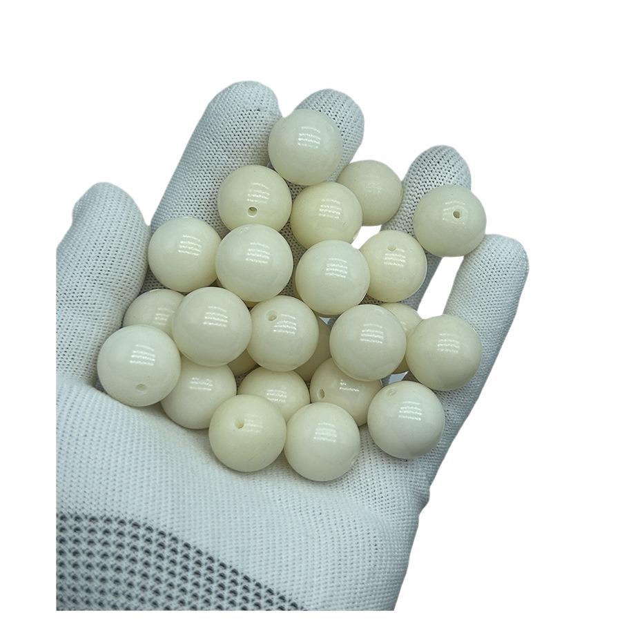 Natural white jade bodhi root loose beads wholesale white round beads DIY beads beads beads necklace bracelet with beads