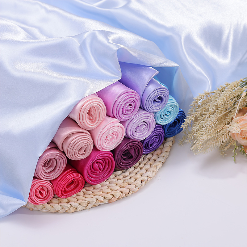 Simulated Silk Satin Fabric Pure Color Silk Satin Ancient Costume Han Dynasty Cheongsam Dress Clothing Lining Decorative Background Fabric