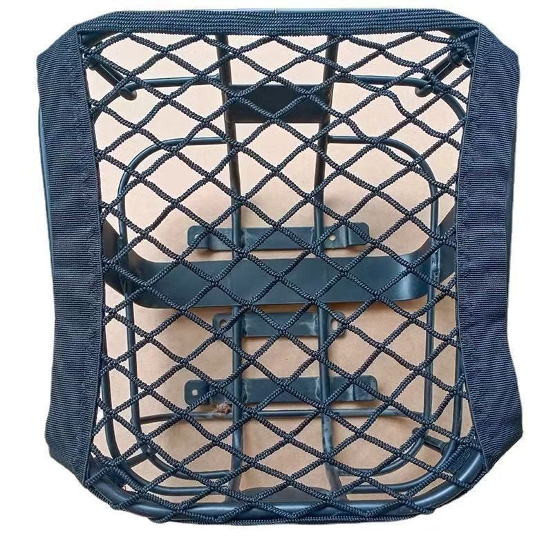 Electric car front basket net pocket thickened high elastic car basket pocket storage fixed lid leak-proof net accessories multi-function
