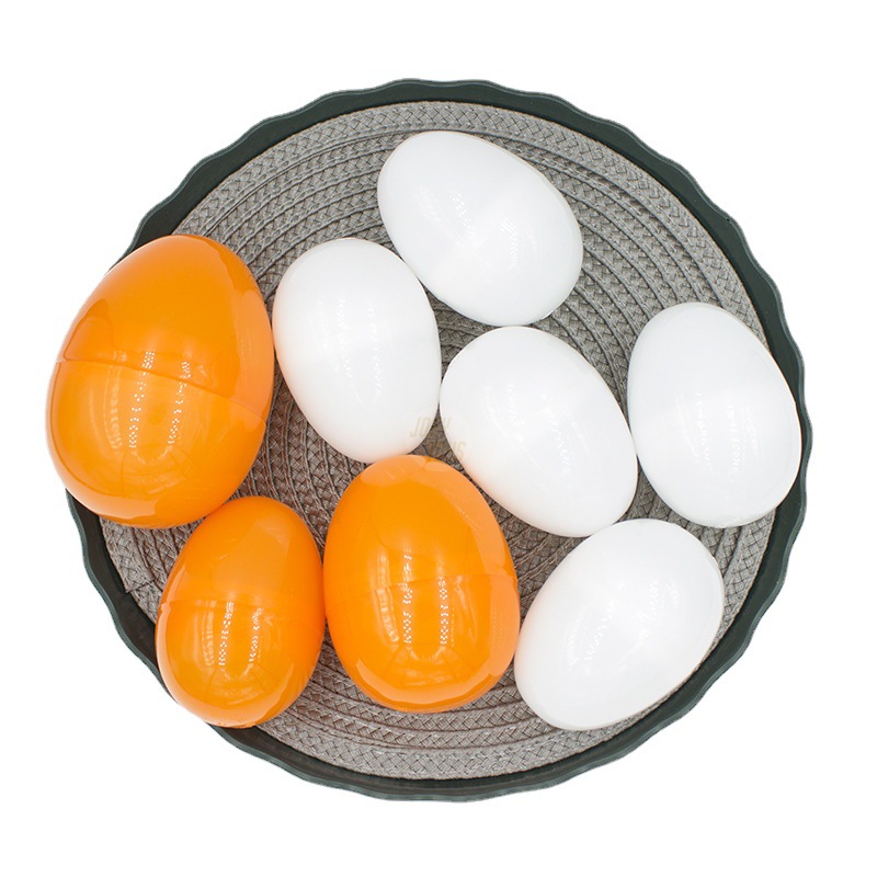 White simulation Eggs can open Oval twist eggshell Easter egg toys Easter Eggs