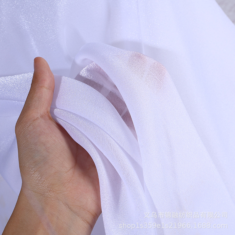 Encrypted Yangzhou Gauze Fabric Organza Pearlescent Cloud Gauze Ancient Costume Han Dynasty Skirt Gauze Fashion Kidsren's Clothing Fabric