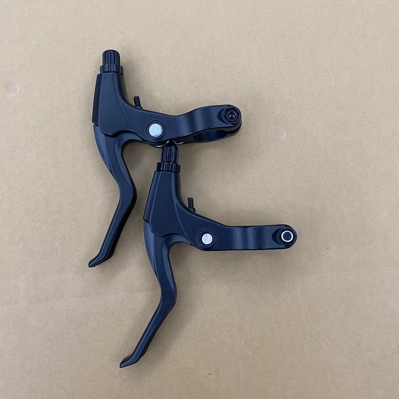 All-aluminum three-finger mountain bike handbrake handle folding bicycle brake handle variable speed racing aluminum alloy brake handle accessories