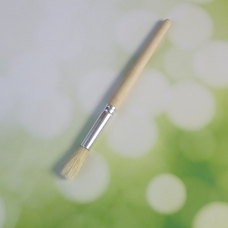 Coffee Powder Cleaning Brush Manual Coffee Grinder Brush Coffee Shop Bar Cleaning Small Brush Boar Bristle Round Wooden Handle