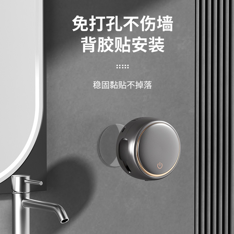 Cross-border disinfection toothbrush holder double uvc ultraviolet sterilization drying portable disinfection box wall-mounted non-punching