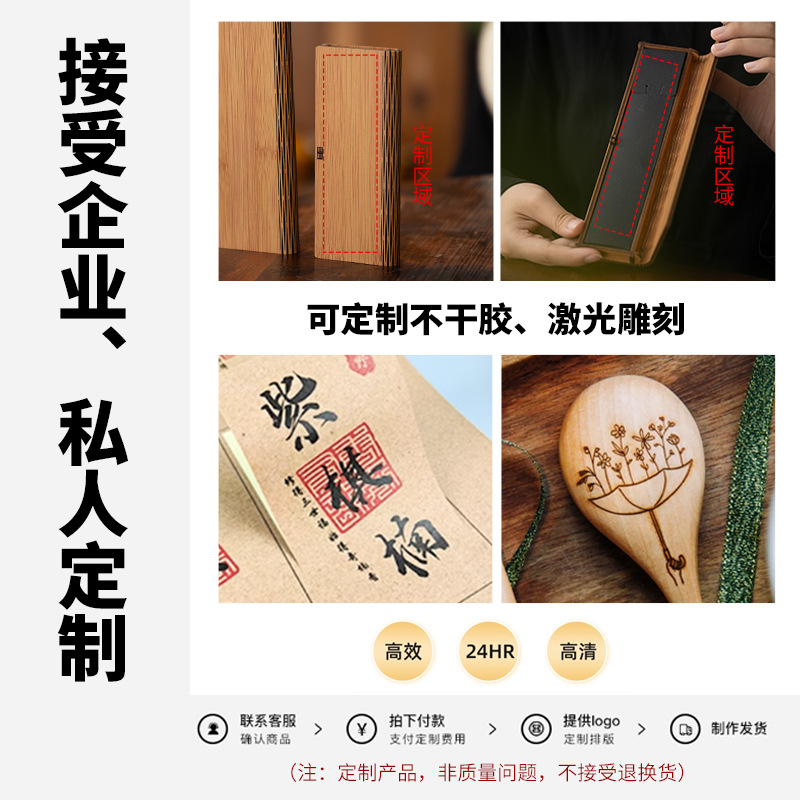 In-Stock Portable Incense Bamboo Box with Hollowed-Out Flip Cover, Agarwood Box, Incense Storage Box, Sandalwood Gift Packaging Box, Gift Box