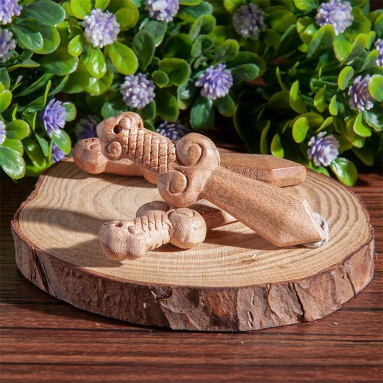 Qiao Linglong Peach Wood Pattern Sword Peach Wood Carving Pendant Accessories Wooden Pattern Sword diy Accessories Peach Wood Pattern Sword