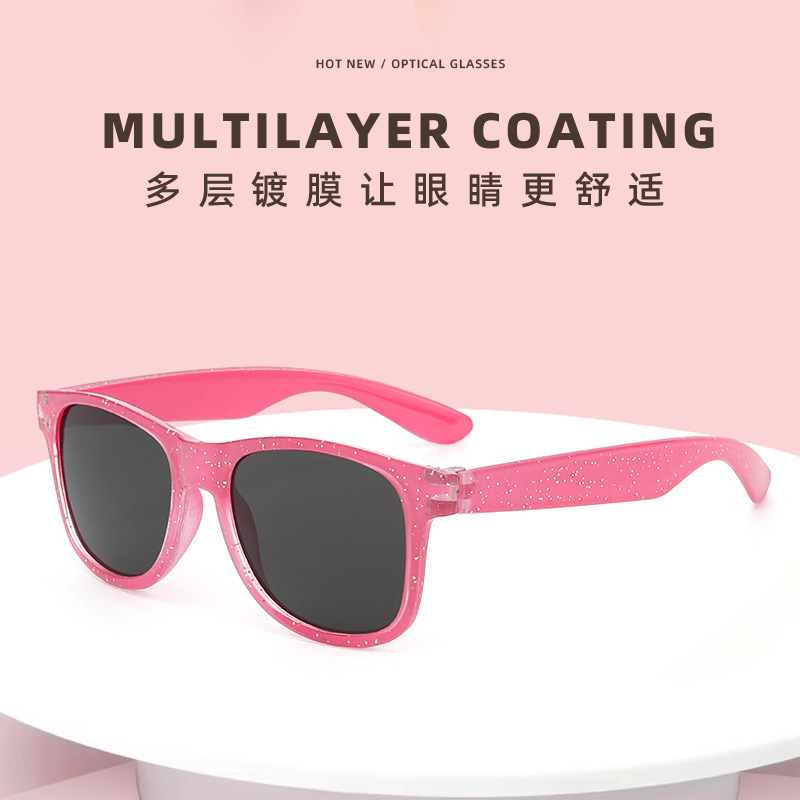 Новые мультяшные цветные печатные солнцезащитные очки детские уличные очки милые модные очки для малышей кросс-бордерные