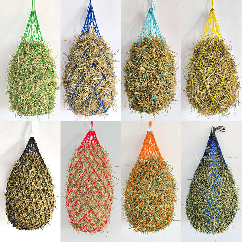 Hay bag horse grass bag small aperture hay net equestrian supplies slow feeding bag hay net bag horse grass net