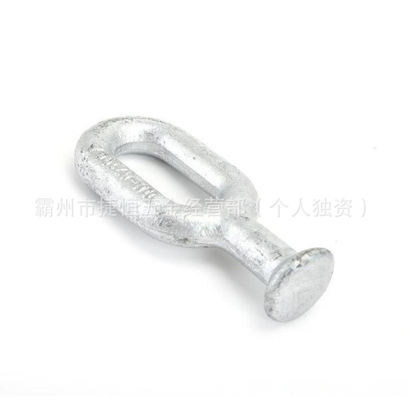 Hot-Dip Galvanized Ball Head Hanging Ring Power Connection Hardware Alloy Steel Cable Hardware Qh Type Ball Head Hanging Ring