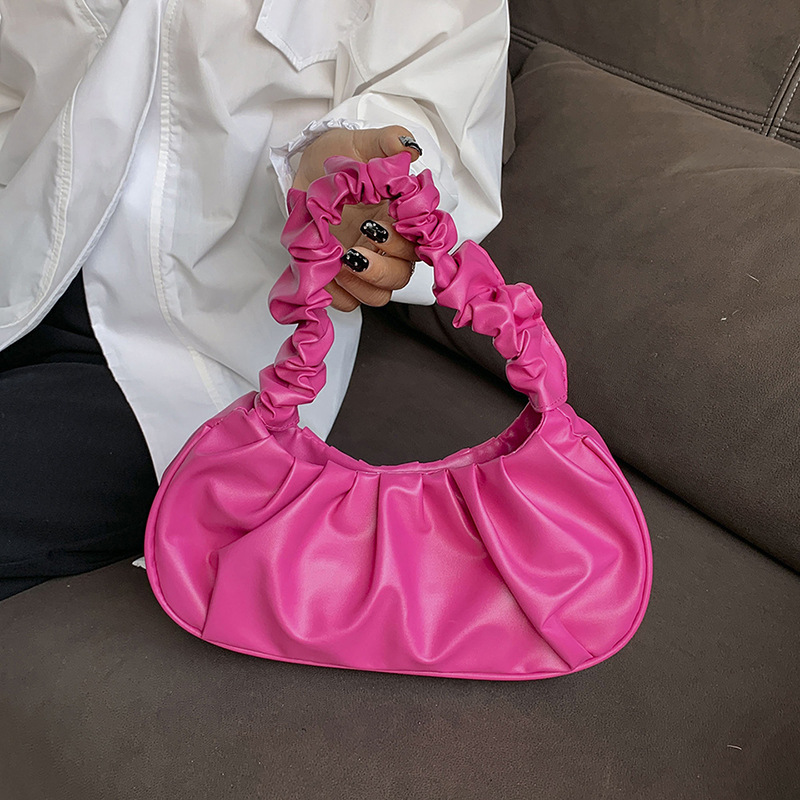 Pleated Cloud Bag French Niche Design Shoulder Bag Women's Fashionable Underarm Bag 2025 New Fashionable All-match Handbag