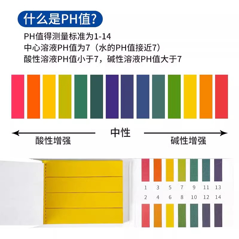 Accurate ph test paper pH test fish tank water quality test urine amniotic fluid acid alkali test paper soil standards