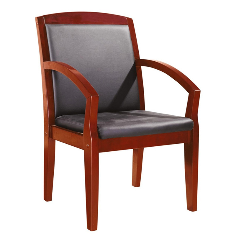 Conference Chair Cowhide Pre-Shift Chair Boss Chair Solid Wood Chess and Card Room Mahjong Chair Reception Chair Reception Training Conference Chair