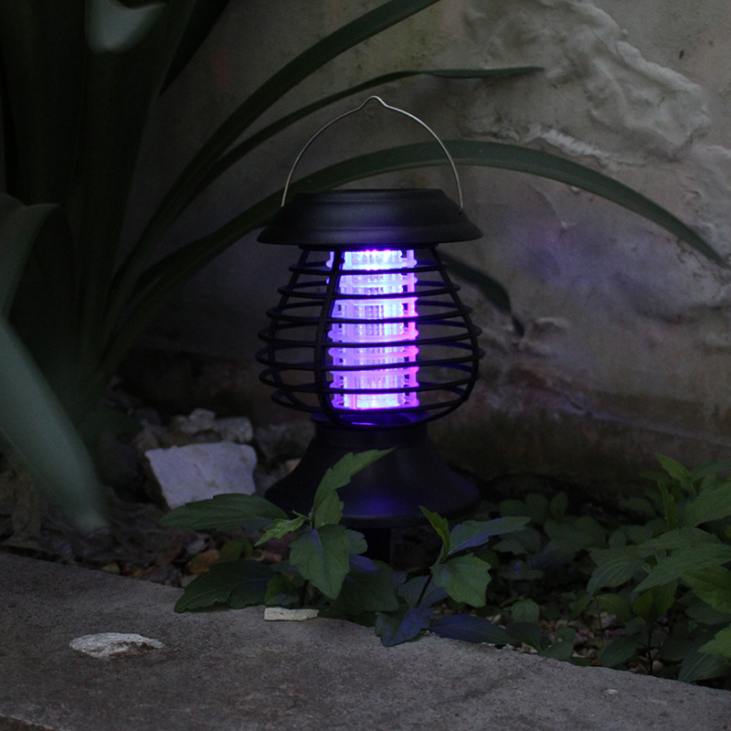 Solar Mosquito Lamp Courtyard Garden Electric Mosquito Outdoor Mosquito Catcher Household Outdoor Waterproof Mosquito Repellent Lamp