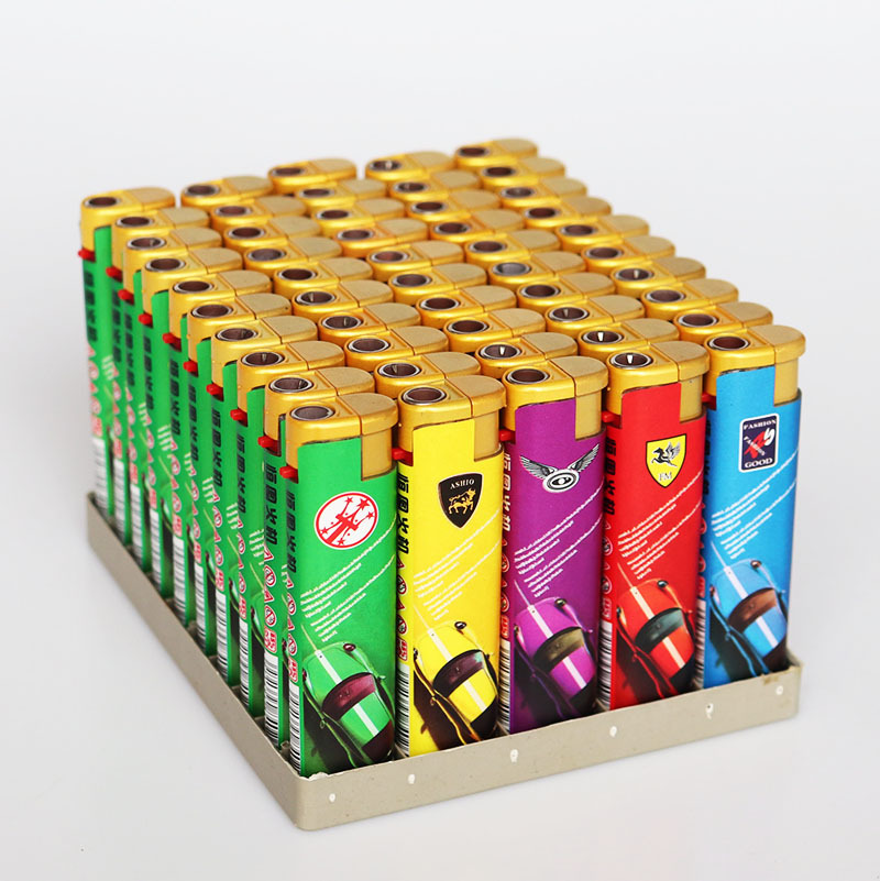 Shaodong hengtu factory wholesale hengtu A02 direct-punch blue flame windproof lighter aerated lighter