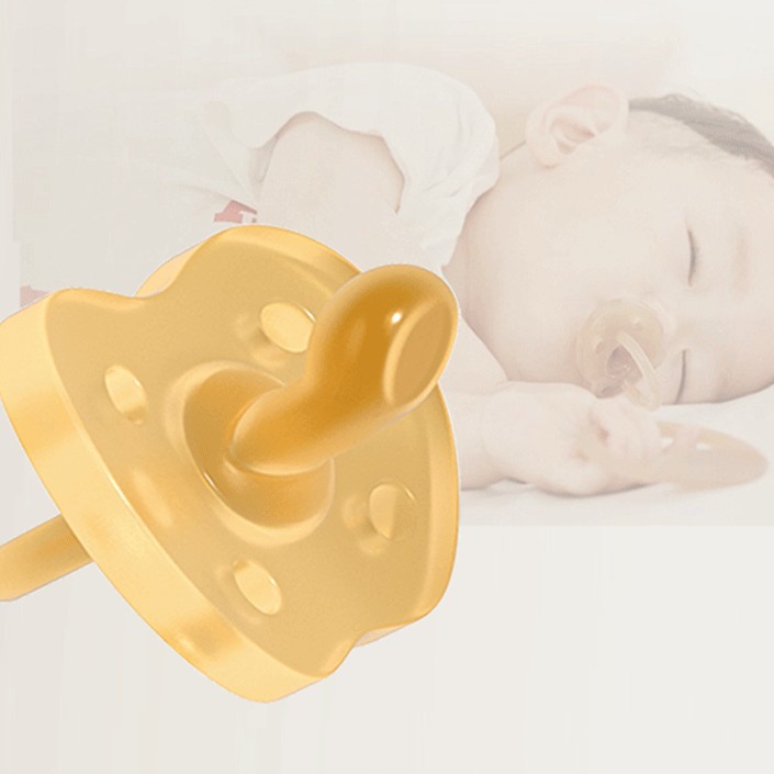 New baby pacifier daily night use round mouth flat mouth play mouth liquid silicone one-time molding storage box set