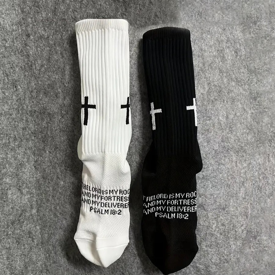 Cross-Border New Hot-Selling Sports Socks Cross Football Socks Logo Yoga Socks Basketball Socks Cycling Socks Dotted Socks