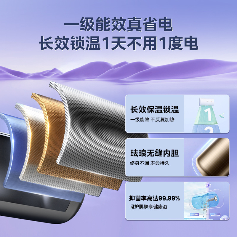 Midea's Hualing Water Storage Electric Water Heater High Power Fast Heating First Level Energy Efficiency F4020-Ky1Pro (He)