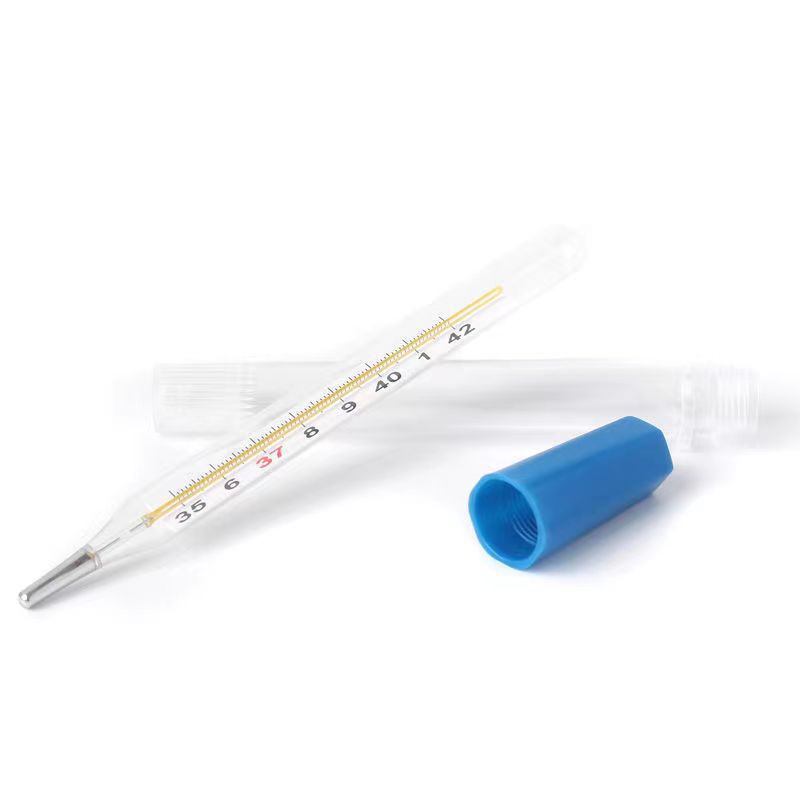 Mercury Thermometer Glass Medical Large Scale Armpit Thermometer for Adults and Kidsren Measuring Body Temperature Meter