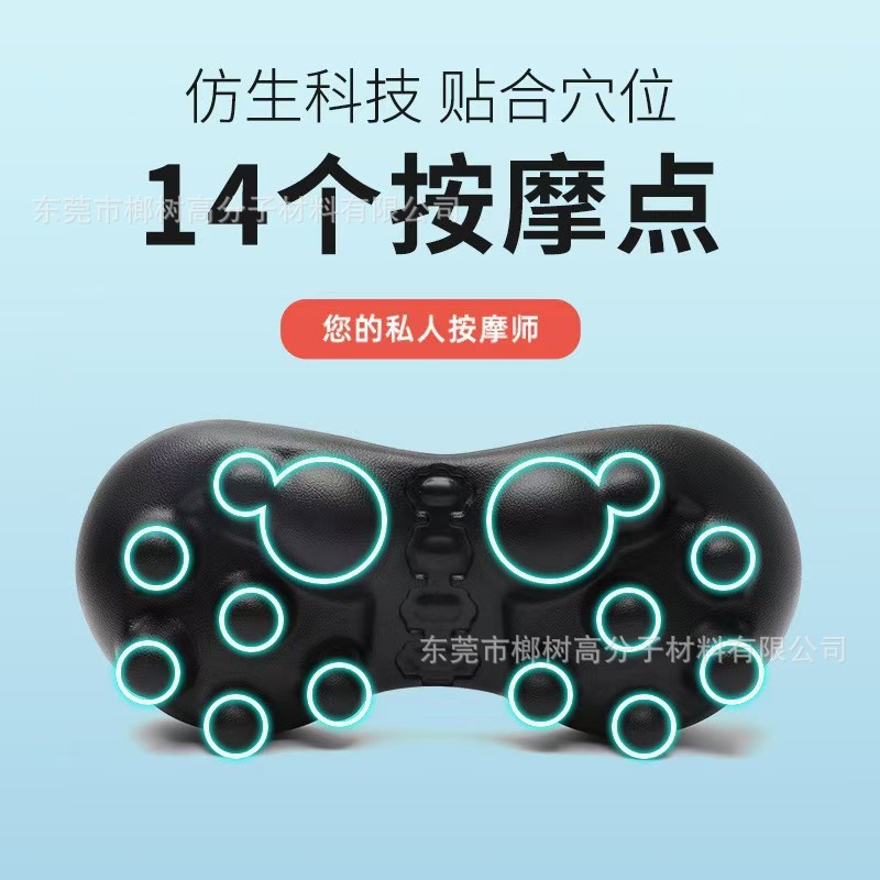 In-Stock Eva Chiropractic Pillow Cervical Spine Hump Gravity Acupressure Massage Lumbar Pillow Eco-Friendly Massage Pillow