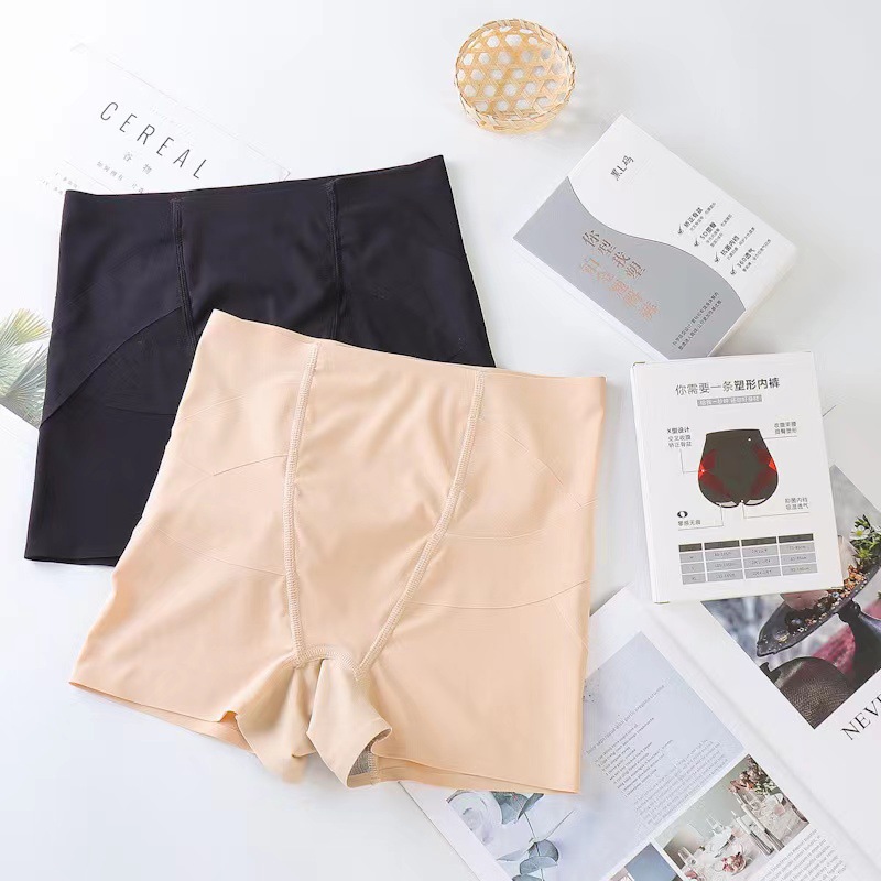 Douyin Kaka's Same Style Tummy Control Pants, Seamless Women's Safety Pants, Butt Lift, Tummy Control, Crotch Tightening, Mid-Waist Barbie Pants Underwear