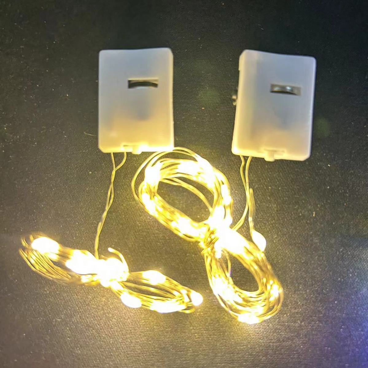 Светодиодные маленькие белые коробочные гирлянды медная проволока ободок декоративные огни подарочная коробка цветы рождественские огни трехуровневая диммируемая уличная