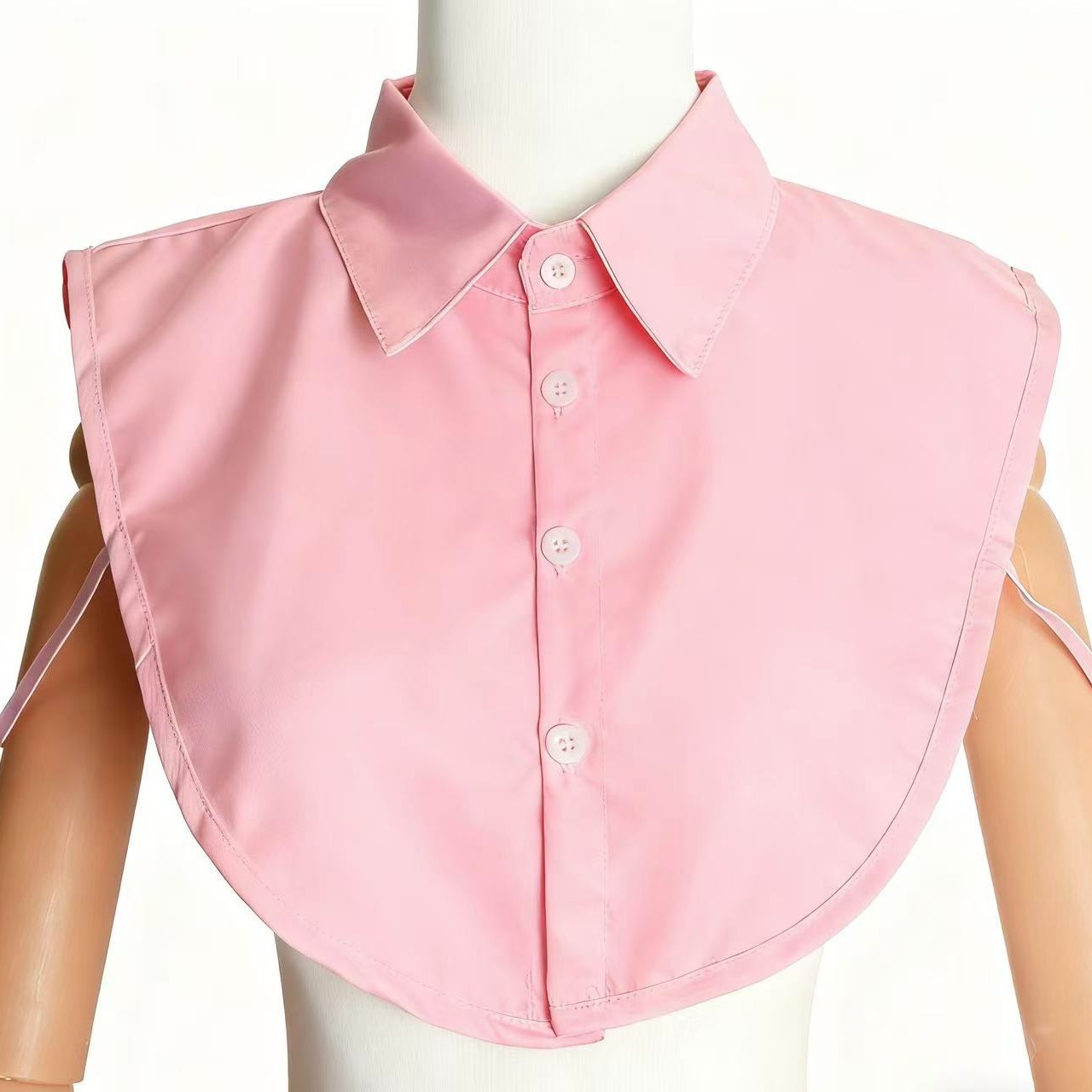 Shirt Fake Collar Versatile for Men and Women, Polyester Cotton Decorative Stand Collar Pointed Collar Fake Collar Accessory
