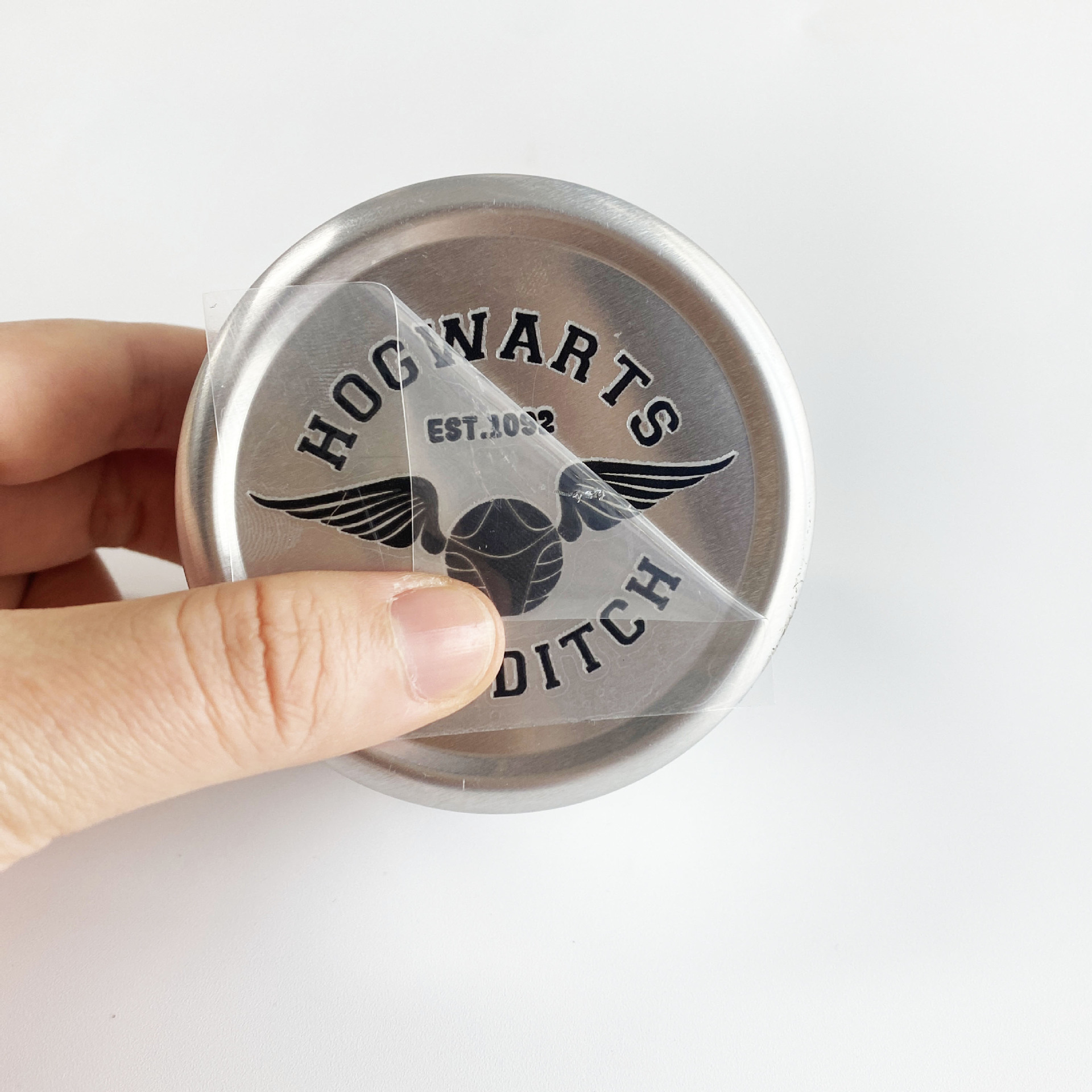 Crystal Label Logo Trademark Tear-Off Film with Text, Scratch-Resistant, High-Temperature Resistant Adhesive Label, Uv Transfer Sticker, Anti-Counterfeiting Digital