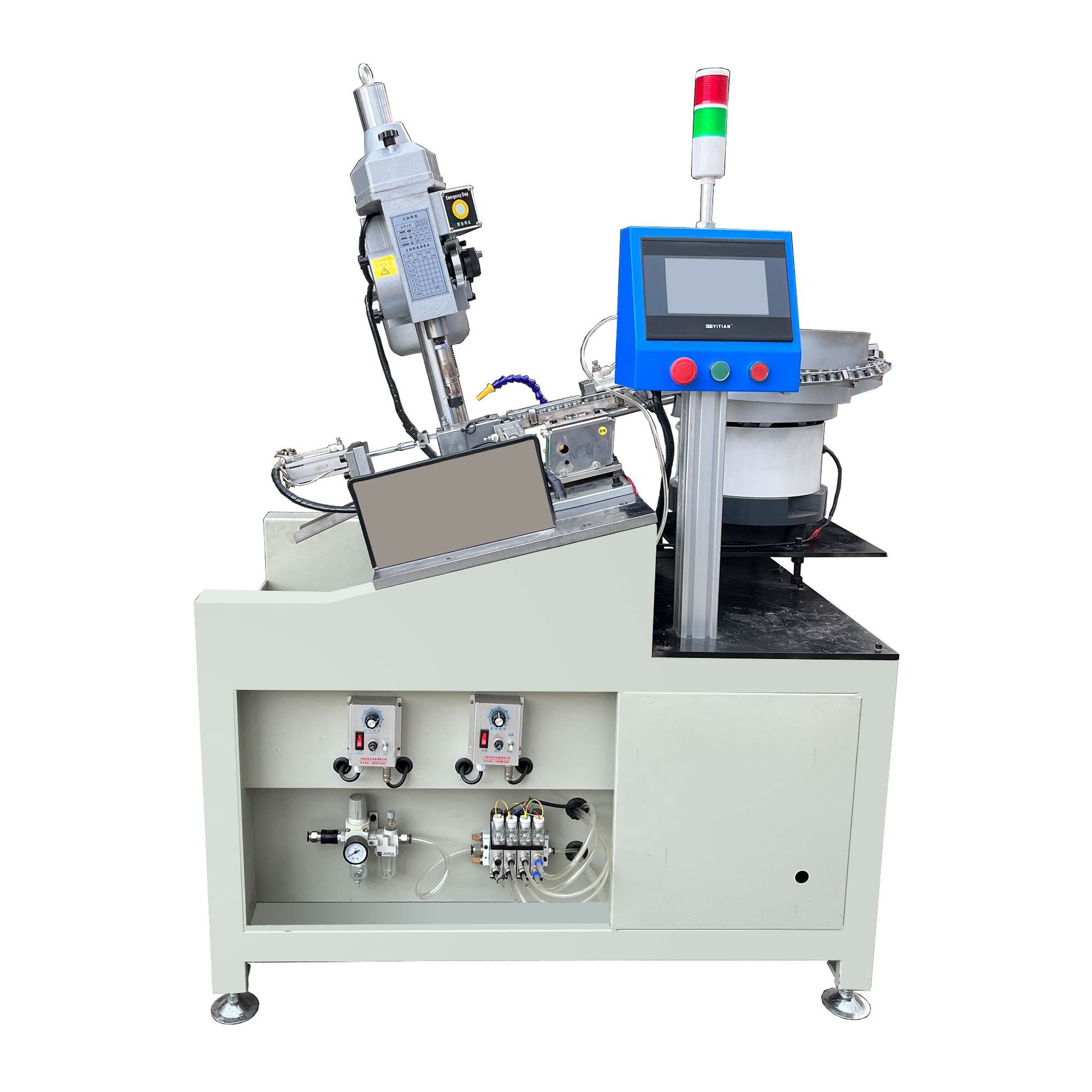 Factory Source Fully Automatic Dual Servo Tapping Machine Nut Stud Punching Machine Die-Cast Processing Equipment Tapping Machine