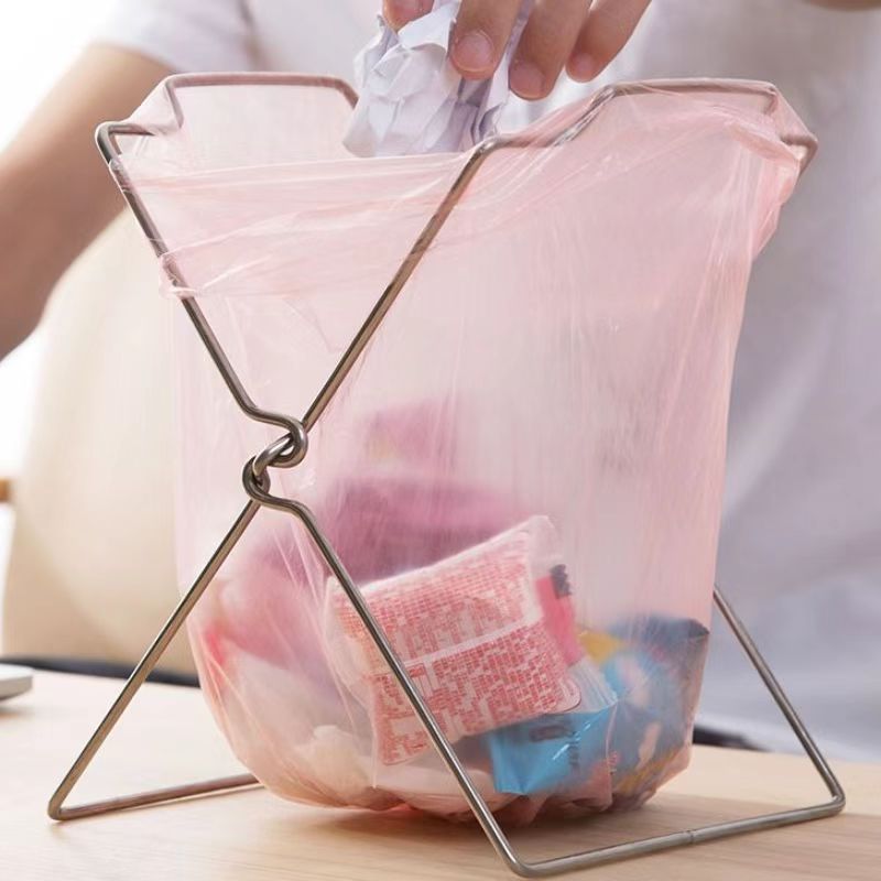Настольный мусорный крючок, складной, для кухни, с креплением для пластиковых пакетов
