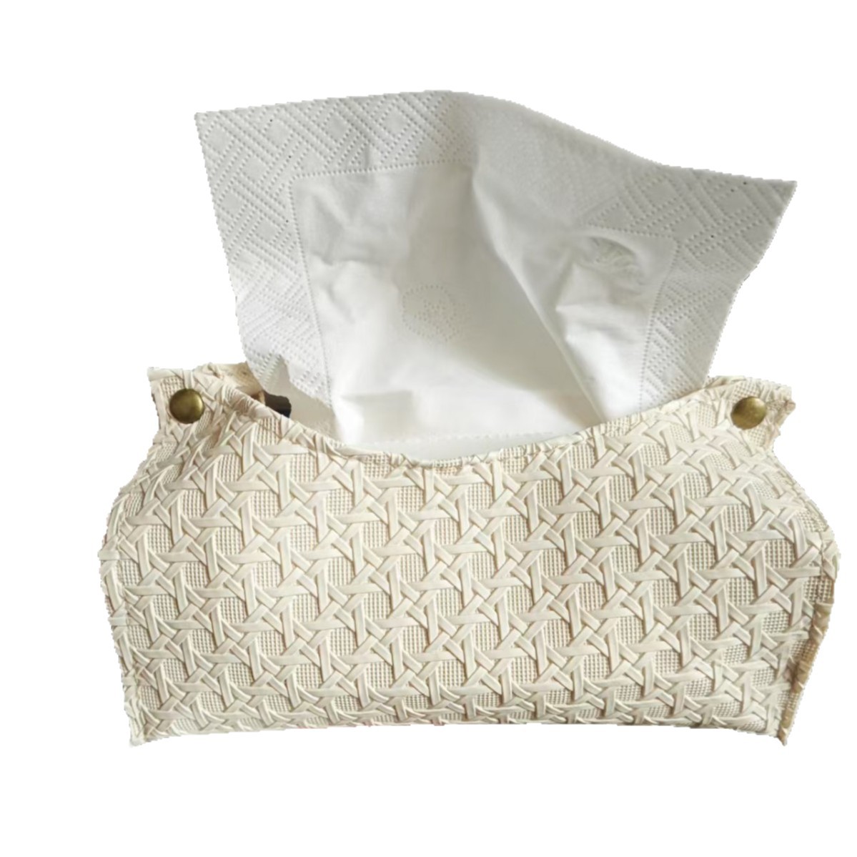 Scandinavian Style Ins Leather Tissue Box Internet Celebrity Accessible Luxury Artistic Tissue Box Living Room Coffee Table Napkin Storage Box