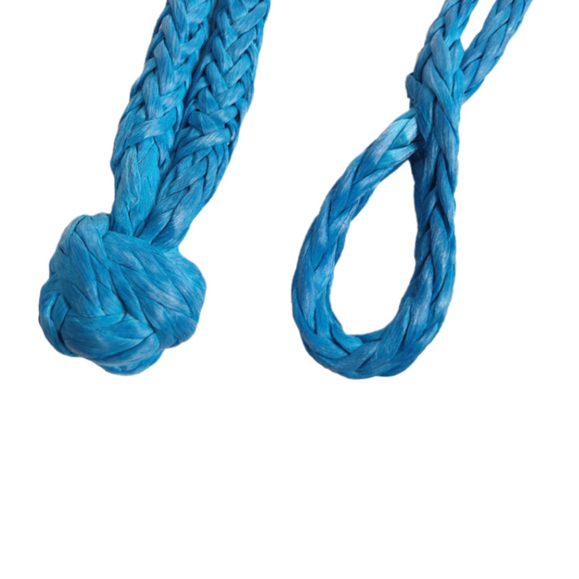 9Mm*56Cm Sheathed Soft Shackle Car Emergency Tool Knot Rope Rescue Trailer Hook Outdoor