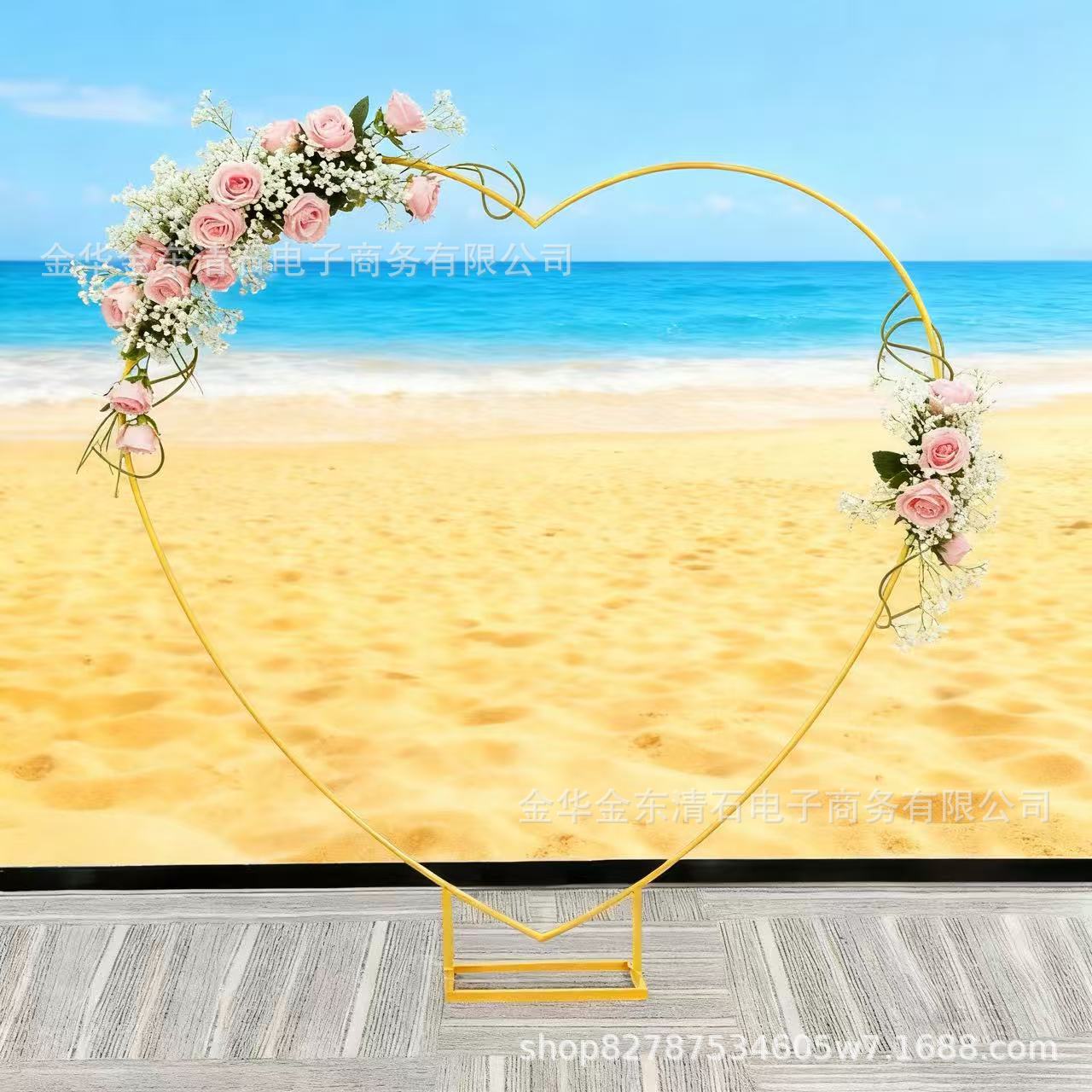 Wedding Iron Ring Love Arch Wholesale Foreign Trade Party Outdoor Birthday Balloon Arch Frame Stage Layout