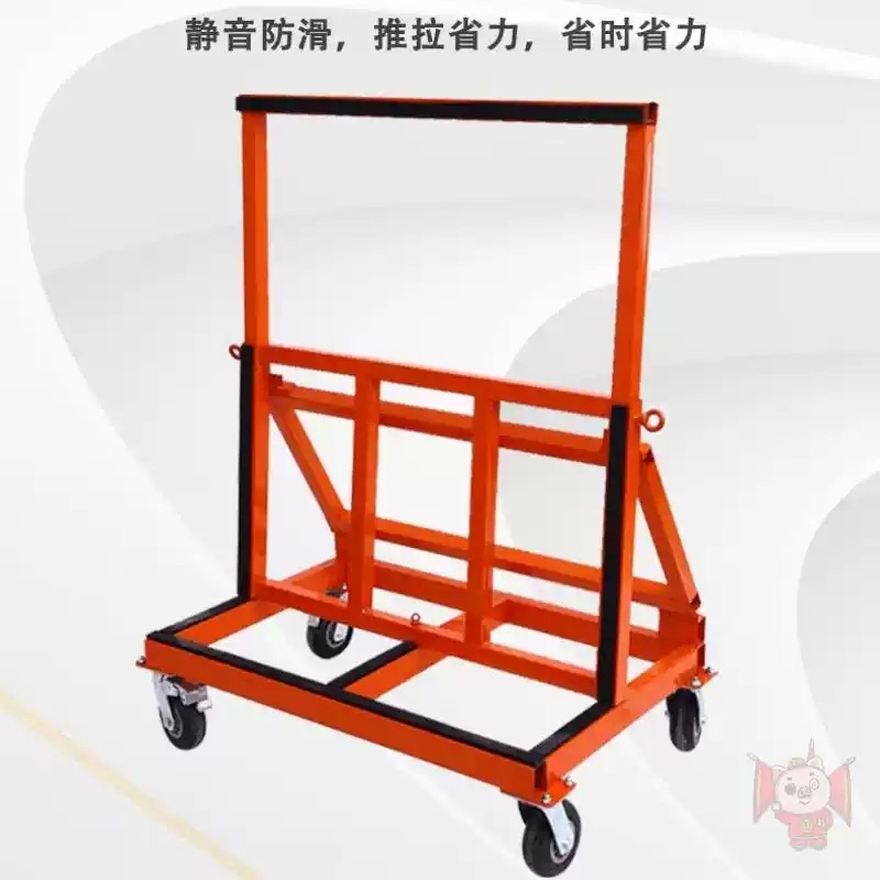 Large Universal Wheel Door and Window Gypsum Tile Turnover Glass Trolley for Transporting Folding Panels
