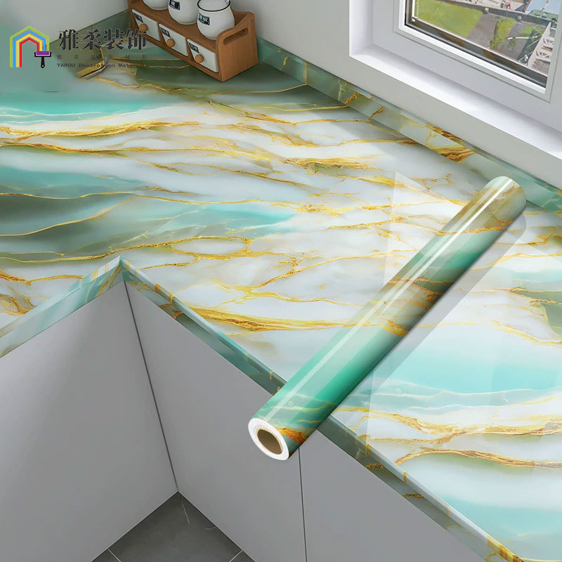 Кухонные влагостойкие наклейки под плитку водонепроницаемые декоративные стеновые наклейки из алюминия и пластика