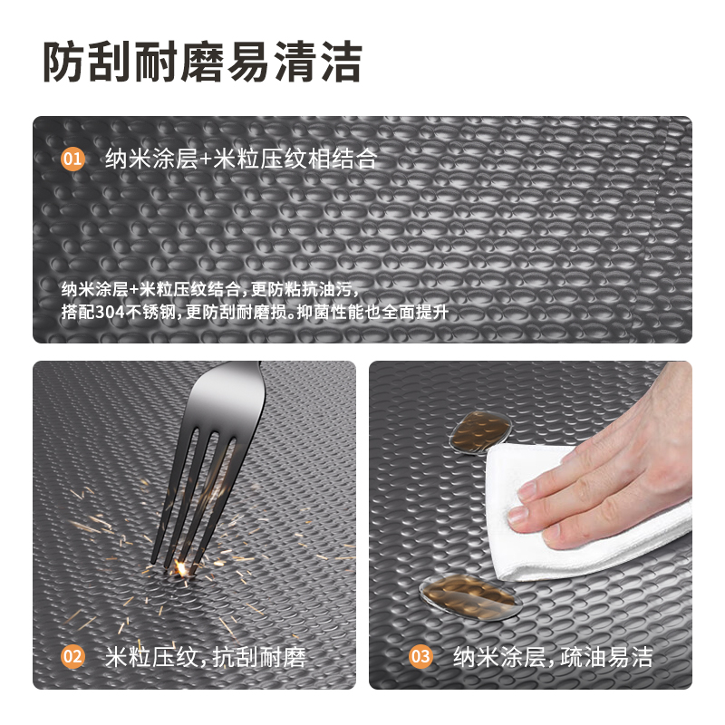 Thickened 5.0 Double Slag Collection Sink, Large Single Sink, Sus304 Stainless Steel Kitchen Household Sink for Washing Vegetables and Dishes