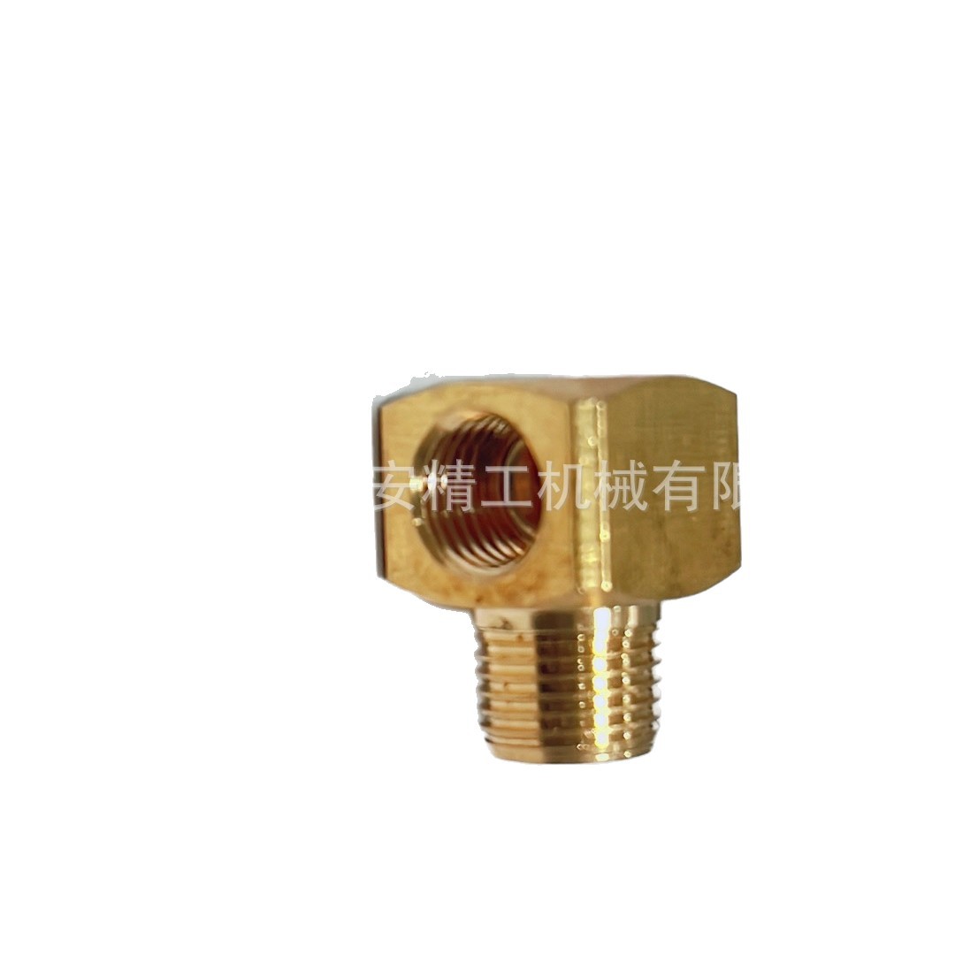 Ppl Flat Right Angle Joint Copper Elbow Oil Pressure Concentrated Lubrication Straight through Pressurized Oil Road Volume High Pressure Oil Pipe