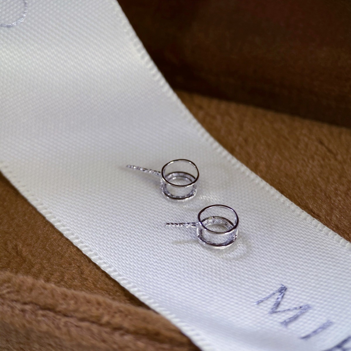 Platinum Pt900 Accessories Circle Zircon Pendant Reference with Beads 12-13mm Without Bead Chain