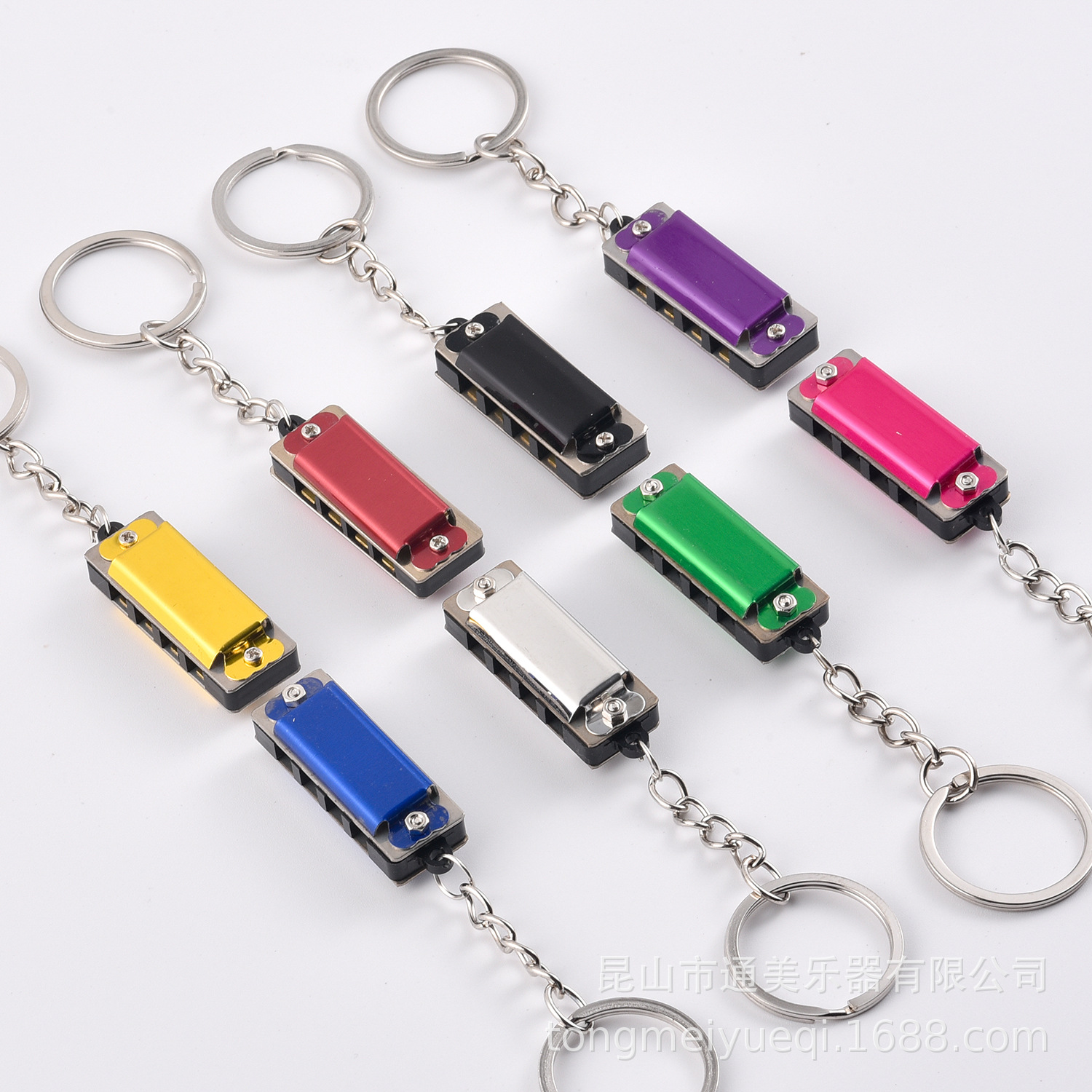 Keychain small harmonica key ring harmonica children harmonica stall gift small harmonica accessories
