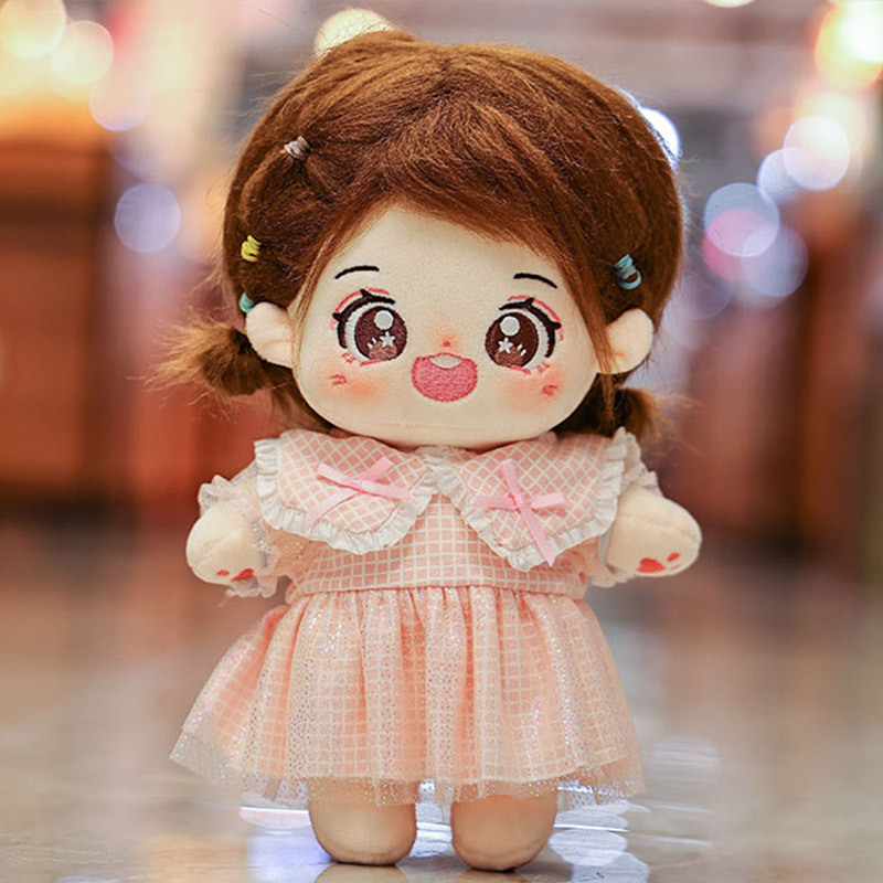 Spot 20cm Cotton Doll Naked Baby Non-Attribute Casual 15cm Skirt Cute Baby Clothes Cotton Doll Clothes