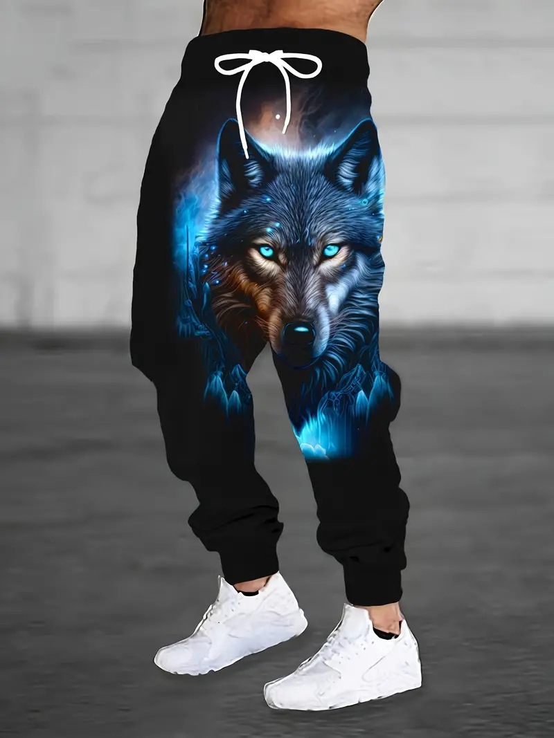 2025 Amazon Cross-Border Export Hot-Selling 3D Digital Printing Street Hip-Hop Men's Casual Sweatpants