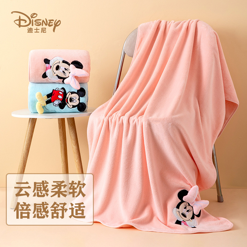Carefully Selected Cross-Border New Product Genuine Disney Ni Cute Cartoon Stereo Embroidered Coral Velvet Doll Antibacterial, Water-Absorbent and Quick-Drying