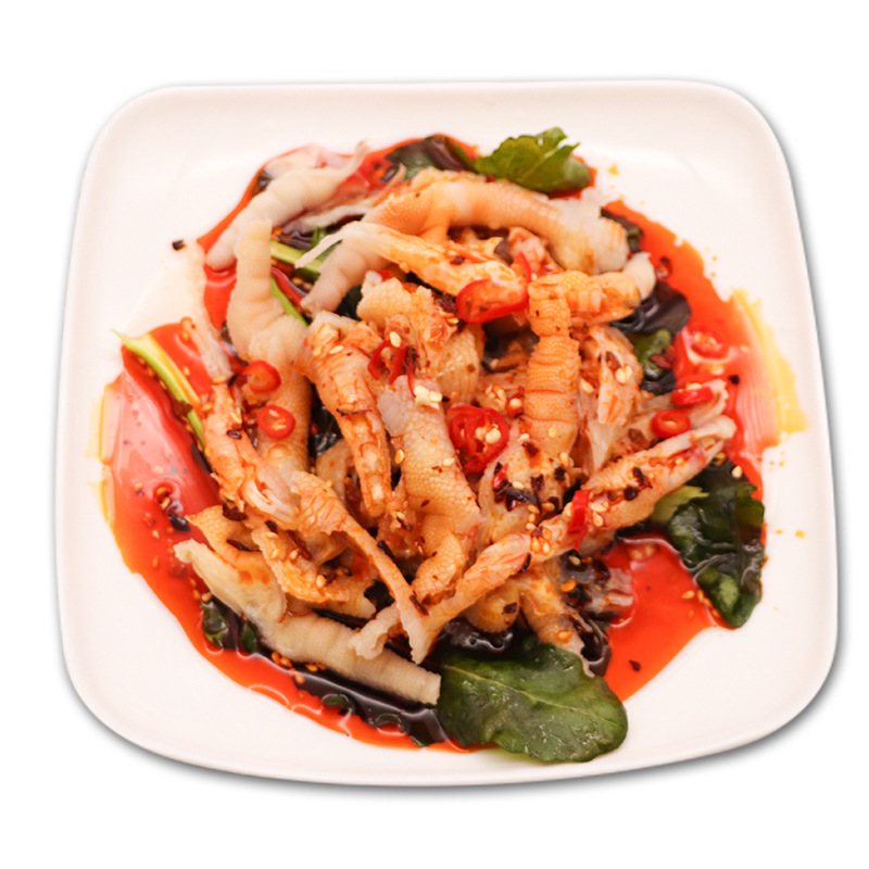 The Source of Spring, Nine-Flavor Boneless Chicken Feet and Chicken Feet, Thawed and Ready-To-Eat Cooked Chicken Feet, Hotel Cold Dishes, Special Dishes, Cold Snacks