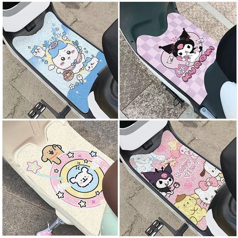 Милые мультяшные электрические автомобильные подушки для ног, антицарапинные и защитные подушки для педалей, универсальные декоративные и стойкие к пятнам подушки для ног