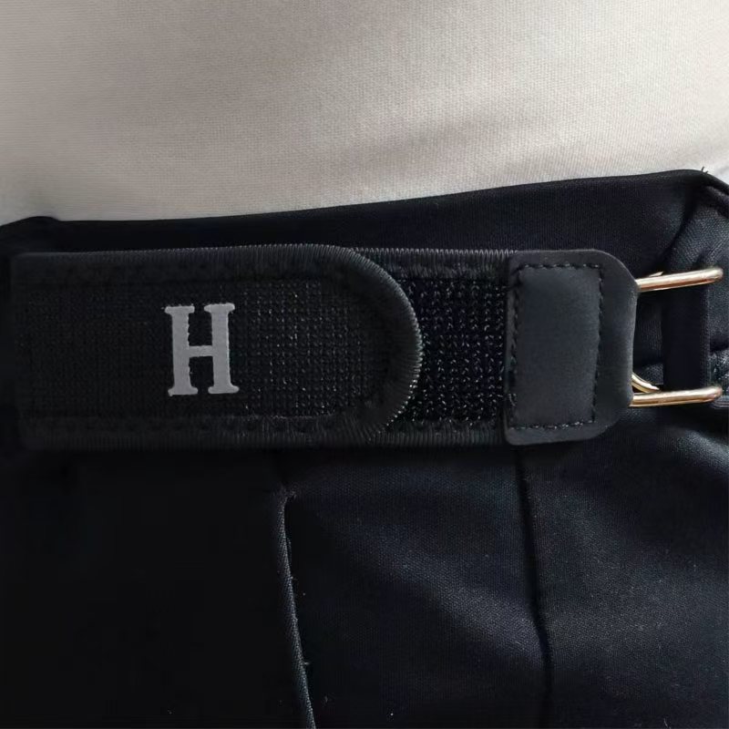 Manufacturer Wholesale Outdoor Leisure Portable Lazy Belt Metal Accessories Elastic Elastic Belt Velcro Edge