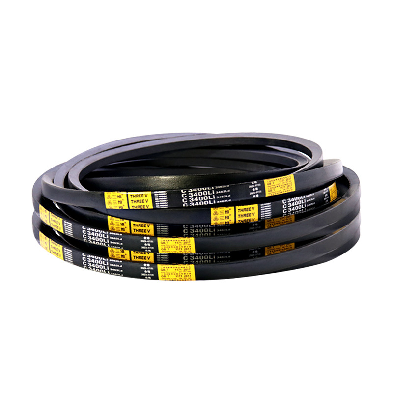 Three-Dimensional Triangle Belt Rubber Canvas Edge Transmission C-Type 3600-11100 Industrial Machine Wear-Resistant Synchronous V-Belt