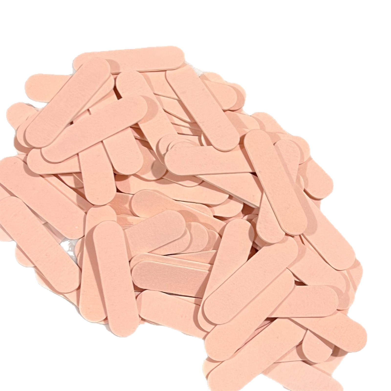 Manicure Wearable Nails with Double-Sided Thin Sand Nail Strips, Nail File Polishing Manicure Tools 5cm Small Wooden File