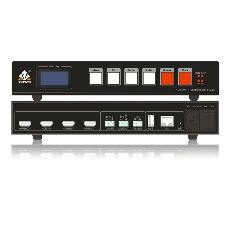 30 Seconds HDMI Audio and Video Delay Rack HDMI Picture Delay Digital Audio and Video Delay Manufacturer